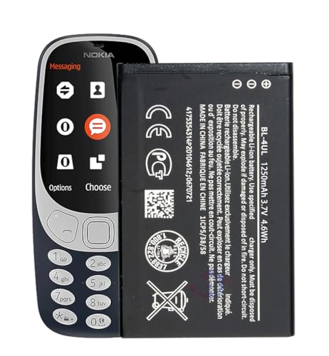 BL-4UL Battery for Nokia 3310 Asha 225, 3310, 3310 3G - Model 2017